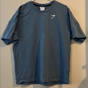 Gymshark Men’s Slate Blue Logo Crew Tee